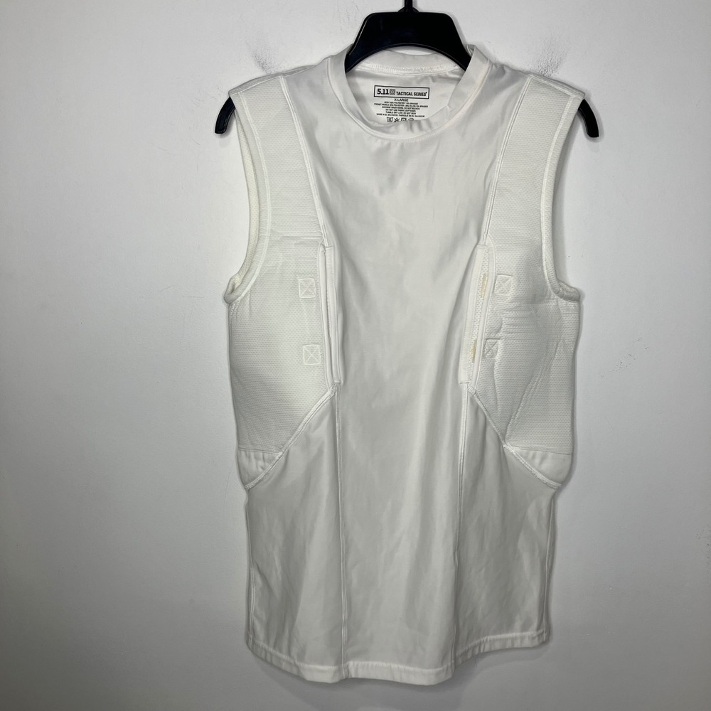 5.11 tactical sleeveless holster shirt white womens size XL line‎ of duty